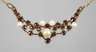 Collier mit Granaten und Perlen