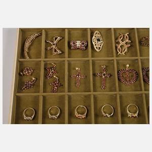 Umfangreiche Sammlung Granatschmuck