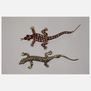 Konvolut Tierbroschen