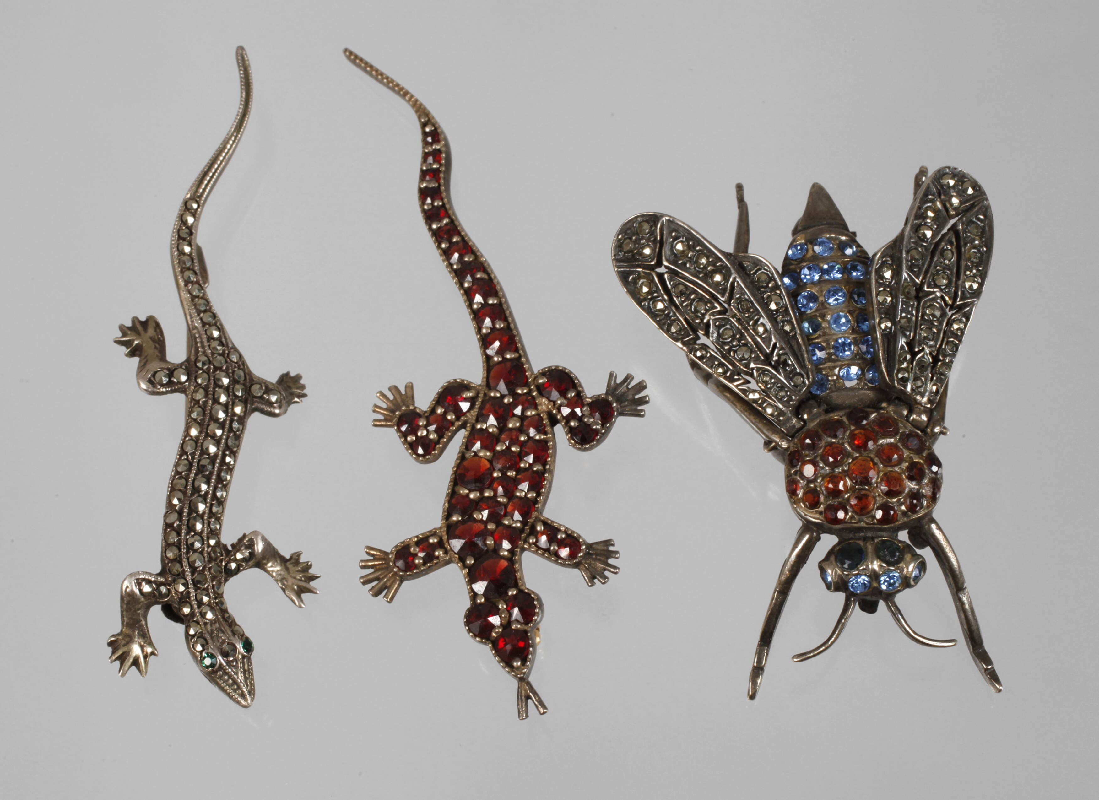 Konvolut Tierbroschen