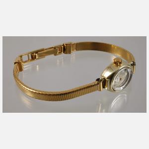 Glashütte, Damenuhr Gold