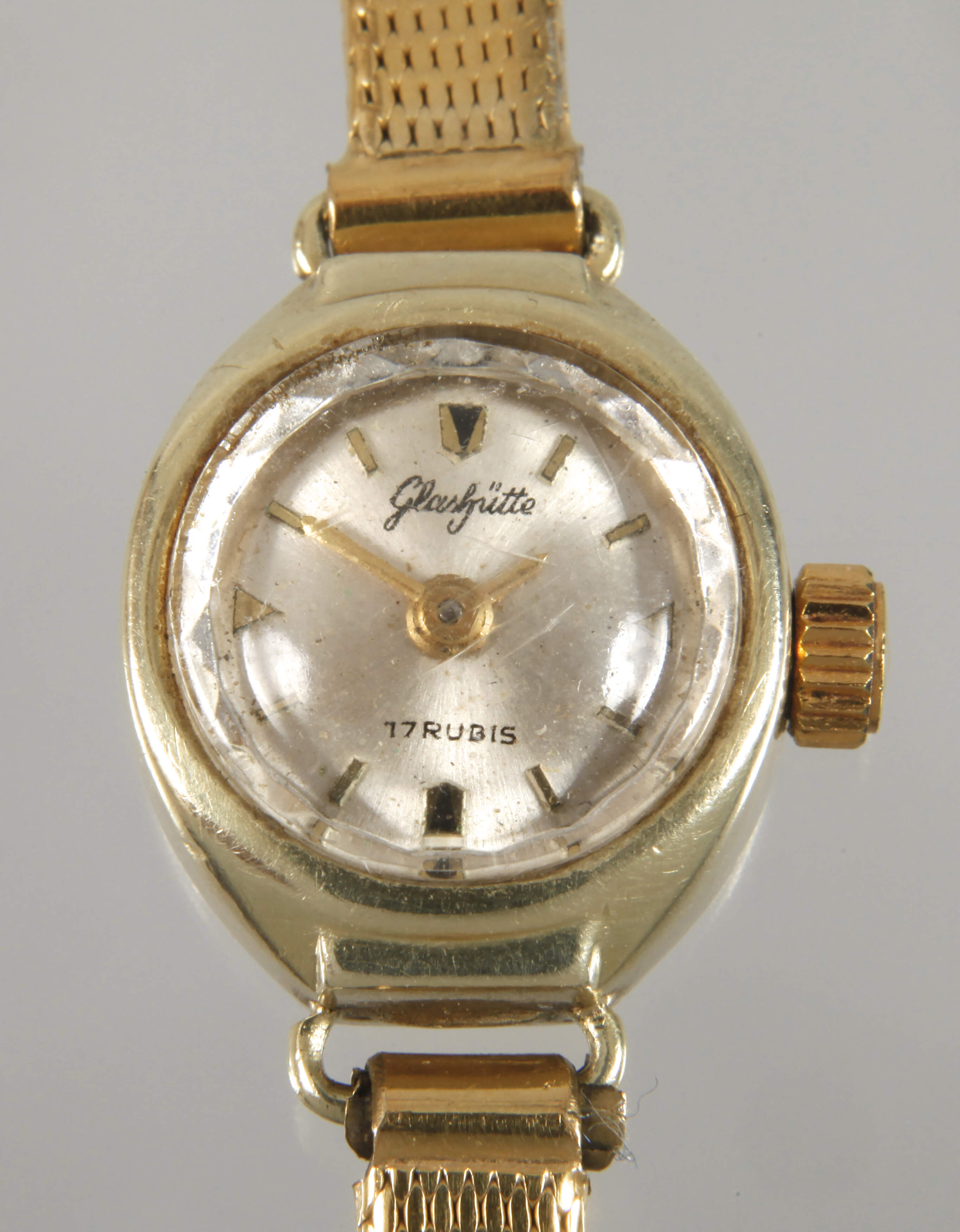 Glashütte, Damenuhr Gold