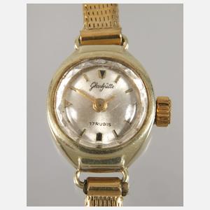 Glashütte, Damenuhr Gold