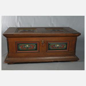 Bäuerliche Flachdeckeltruhe