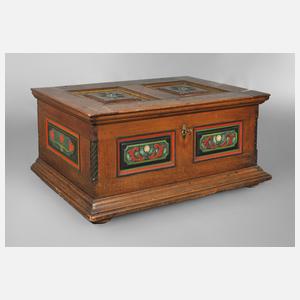 Bäuerliche Flachdeckeltruhe