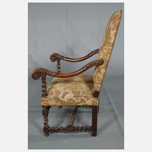 Schwerer barocker Armlehnsessel