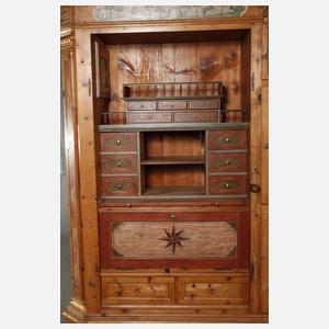 Außergewöhnlicher Bauernschrank Zirbenholz