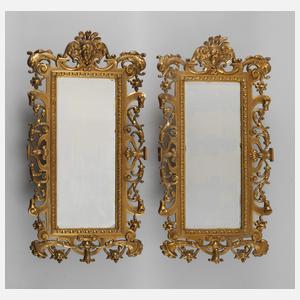 Paar Wandspiegel Neorenaissance