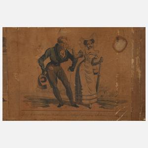 Ofenschirm Biedermeier