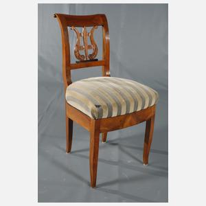 Drei Lyrastühle Biedermeier
