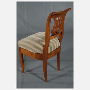 Drei Lyrastühle Biedermeier