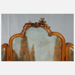 Kleiner Paravent Neorokoko