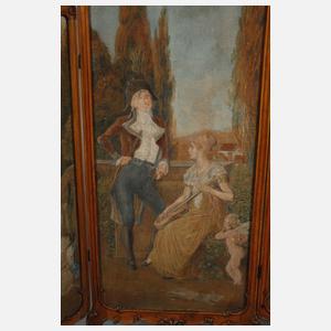 Kleiner Paravent Neorokoko