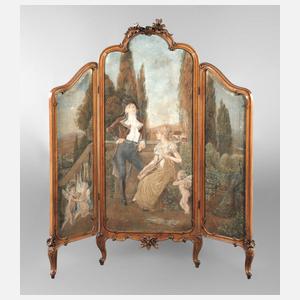 Kleiner Paravent Neorokoko