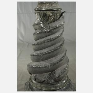 Prächtiges Postament Serpentinstein