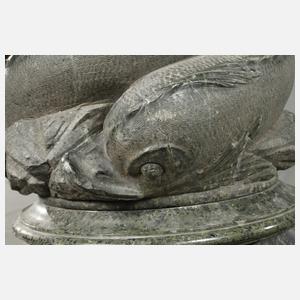 Prächtiges Postament Serpentinstein