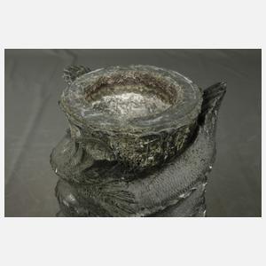 Prächtiges Postament Serpentinstein