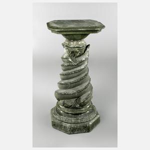 Prächtiges Postament Serpentinstein