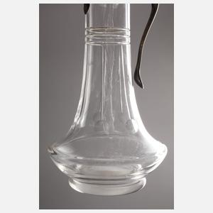 Kleine Jugendstilkaraffe mit Silbermontierung