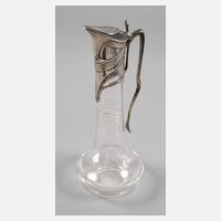 Kleine Jugendstilkaraffe mit Silbermontierung111