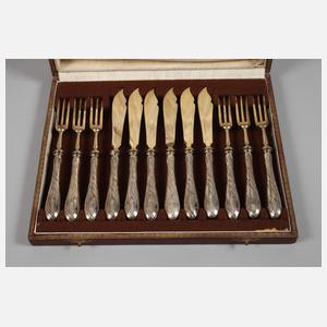 Silber Obstbesteck Heinrich Vogeler