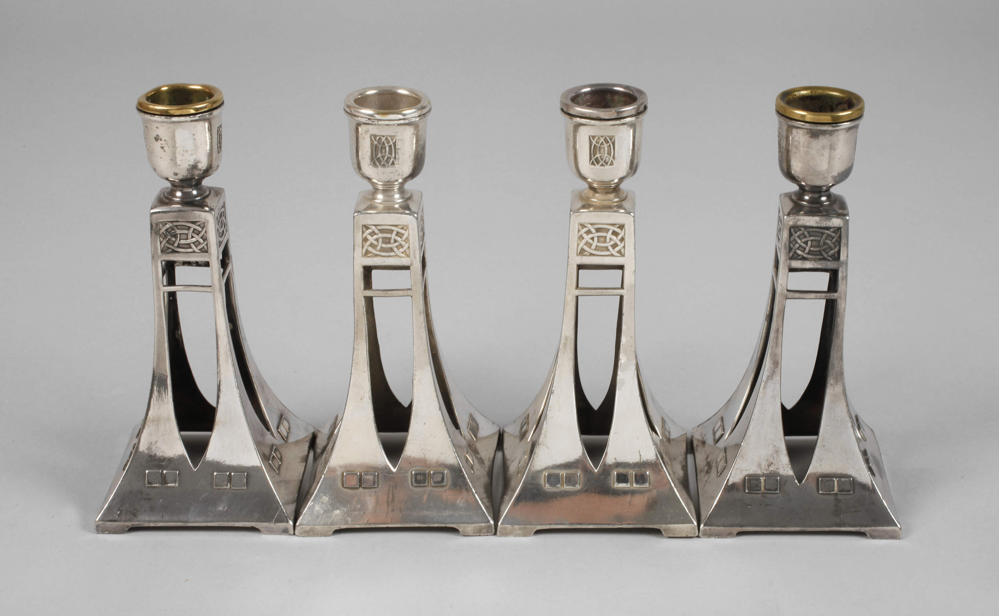 WMF vier kleine Tischleuchter