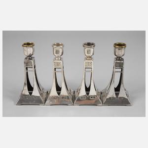 WMF vier kleine Tischleuchter