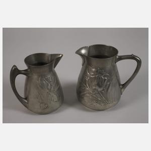 Kernstück Jugendstil Zinn