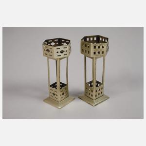 Paar Kerzenständer Arts and Crafts