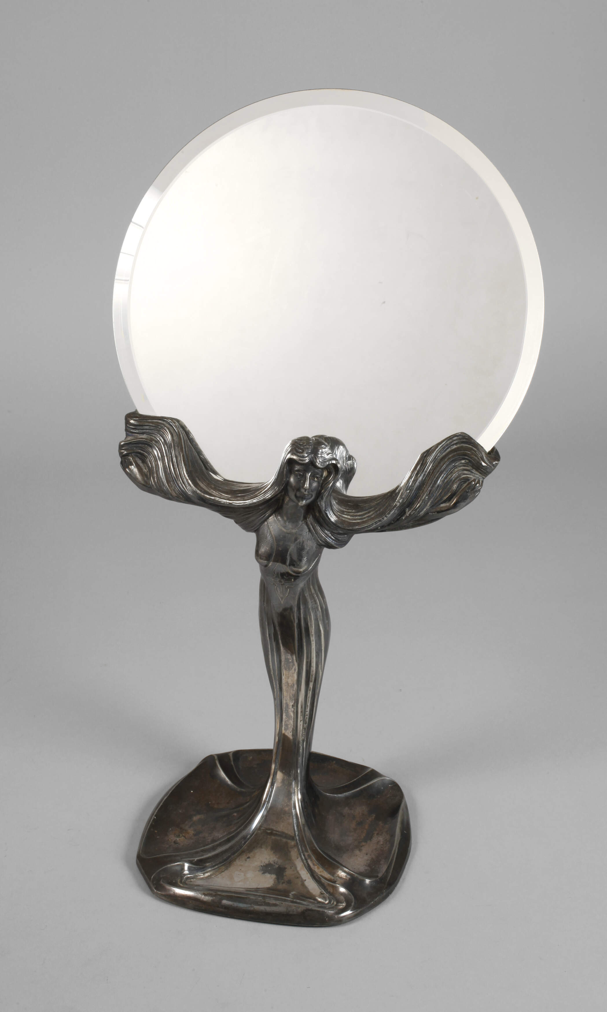 Kayserzinn Tischspiegel