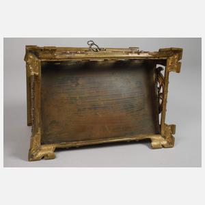 Durchbrochen gearbeitete Deckeldose Messing