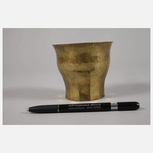 Wiener Werkstätte Messingbecher
