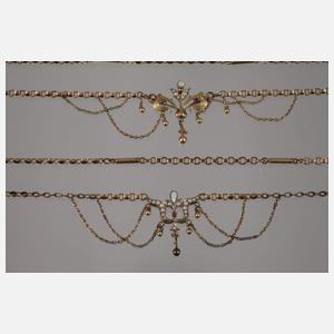 Zwei Jugendstilcolliers