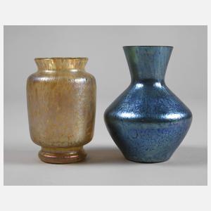 Zwei kleine Jugendstilvasen