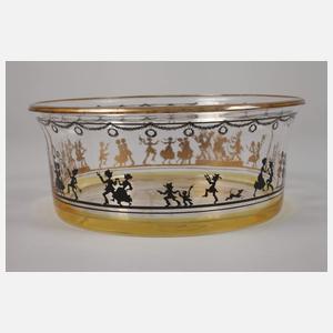 Steinschönau Schale Schattenmalerei