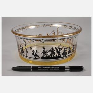 Steinschönau Schale Schattenmalerei