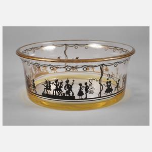 Steinschönau Schale Schattenmalerei