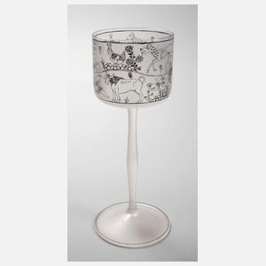 Lobmeyr Wien Glas mit Tiermotiven