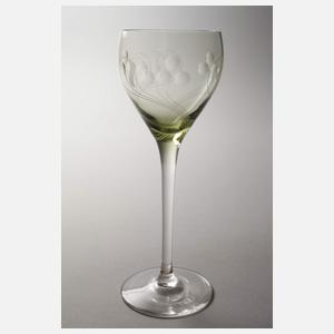 Sechs Weingläser Jugendstil