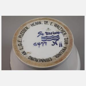 Kopenhagen große Unikat Vase Eulendekor