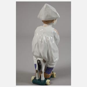 Meissen ”Kind, auf einem Holzpferd reitend”