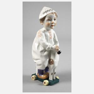 Meissen ”Kind, auf einem Holzpferd reitend”