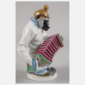 Meissen "Pavian als Ziehharmonikaspieler"