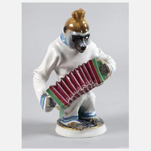 Meissen "Pavian als Ziehharmonikaspieler"