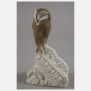 Meissen "Schleiereule auf Architekturstück"