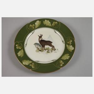 Nymphenburg Paar Teller Jagdmotive