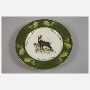 Nymphenburg Paar Teller Jagdmotive