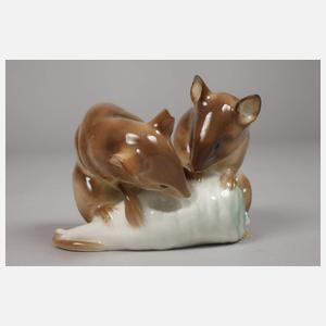 Rörstrand Mäusepaar mit Rettich