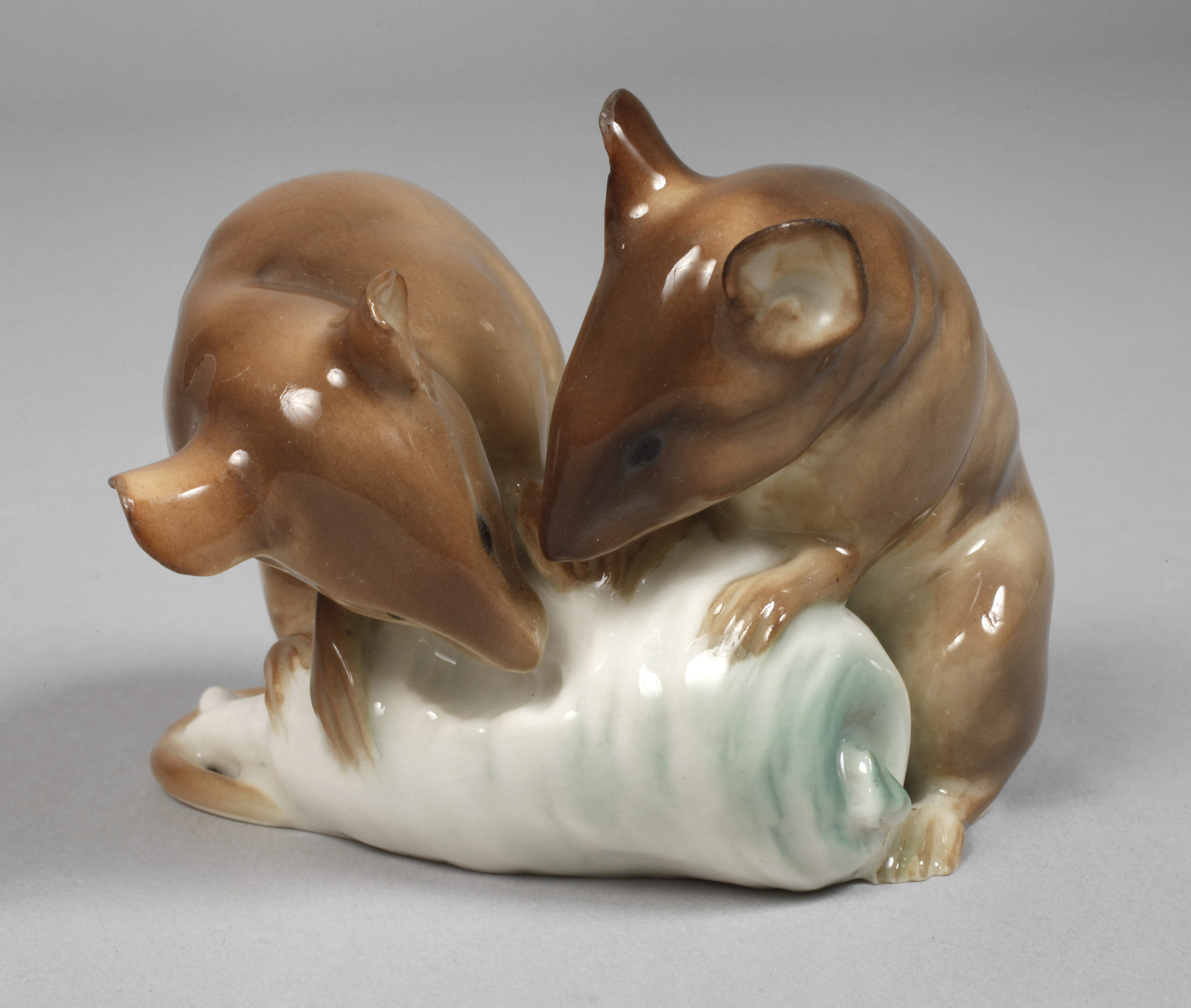 Rörstrand Mäusepaar mit Rettich