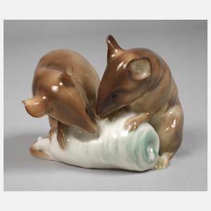 Rörstrand Mäusepaar mit Rettich